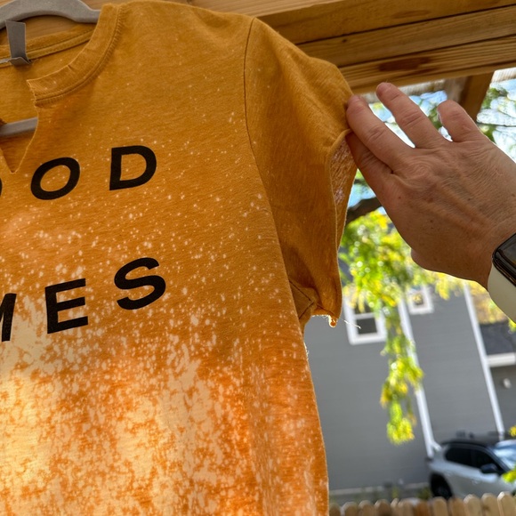 GOOD TIMES Next Level Bleached Deconstructed Tee T Shirt Short Sleeve medium - Picture 6 of 12